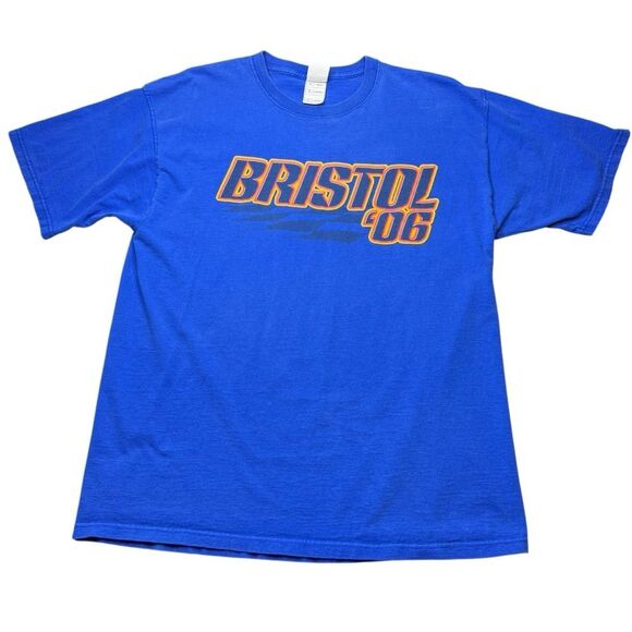 Vintage Bristol 2006 Adult Xl T Shirt Blue Orange NASCAR Racing - Picture 1 of 11